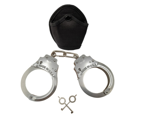 Верижни белезници IdeallStore®, Tight Lock, неръждаема стомана, 26.5 см, с тактическо покритие