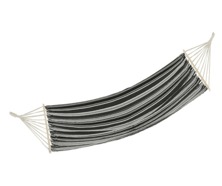 Evana szürke és fehér textil függőágy 260x80 cm