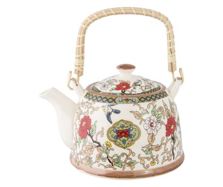 Večbarvni keramični čajnik z infuzorjem 18x14x12 cm, 700 ml
