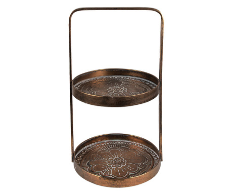 Platou supraetajat metal cupru 29x28x53 cm