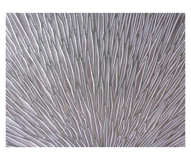 Set od 12 srebrnih plastičnih držača za tanjure 38 cm