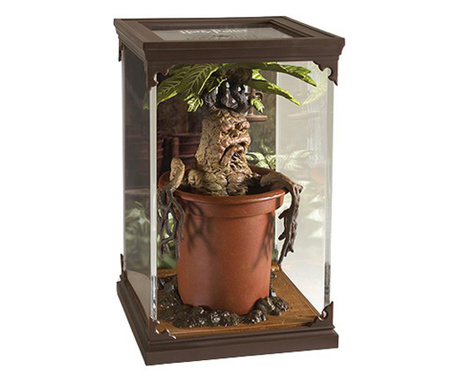 IdeallStore® gyűjthető figura, Loud Mandrake, Harry Potter sorozat, 17 cm, üvegtartóval együtt