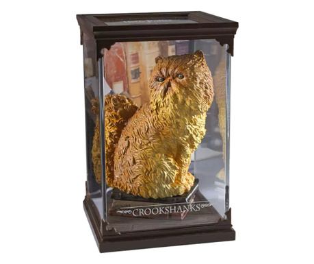 Колекционерска фигура IdeallStore, Crookshanks The Cat, серия Хари Потър, 17 см, включен стъклен държач