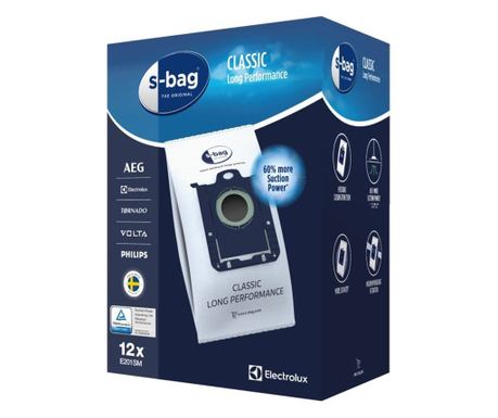 Philips E201SM Long Performance 9001684811 12 darab porszívózsák készlet