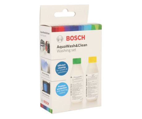 Bosch AquaWash & Clean 00312133 porszívókhoz való tisztítószer és habzásgátló oldat készlet