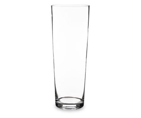 Vaza sticla transparenta, 45x17 cm