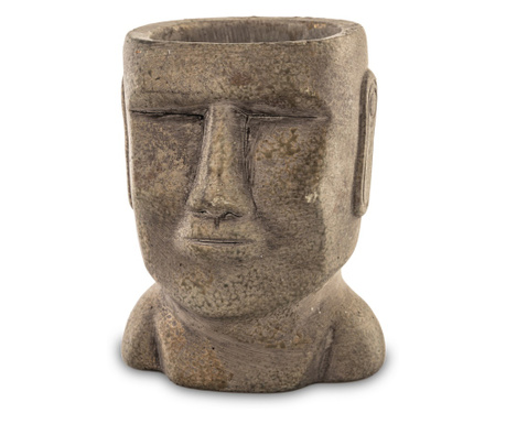 Ghiveci statuie Moai, 16,5x13x12 cm