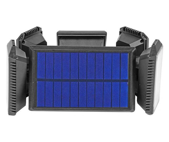 Lampa solara rotativa cu 5 panouri, 300 LED