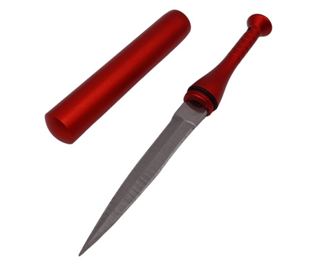 Mini vadászkés IdeallStore®, Home Run, baseball ütő, rozsdamentes acél, 11.5 cm, piros