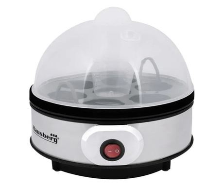 Яйцеварка Hausberg HB-2215, 350W, 7 яйца, Хронометър, Инокс - Код G8831