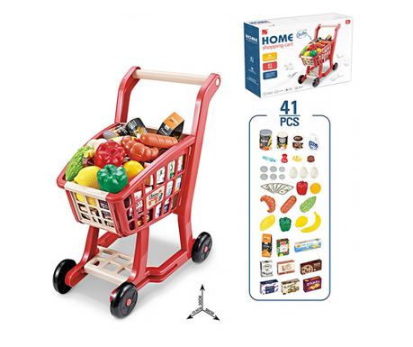 Детски комплект количка за пазаруване и продукти EmonaMall - Код W4920