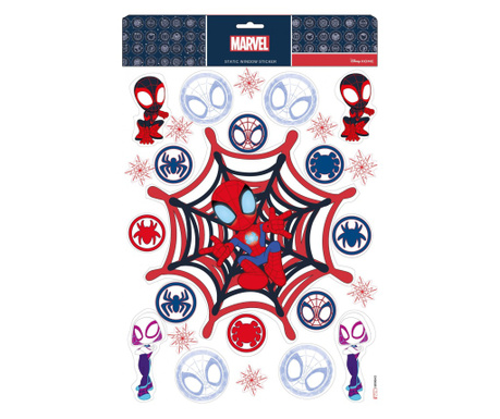 Stickere pentru geam Spiderman, Fantoma Paianjen, rosu