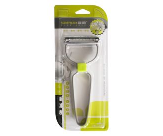 RAKI Curatator pentru legume si fructe cu 2 lame, inox
