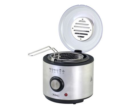 Fritőz Rosberg R51980U, 1 liter, 950 W, Hőmérséklet szabályozás, Inox