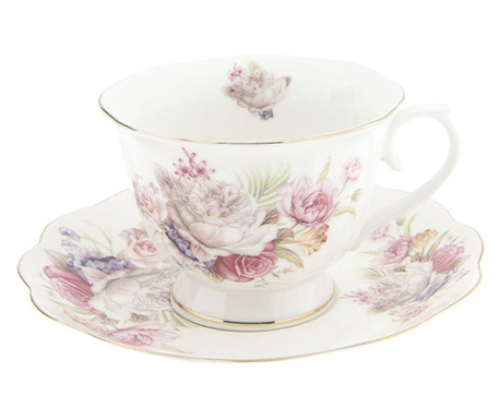 Floral Fantasy porcelán teás csésze aljjal 250 ml