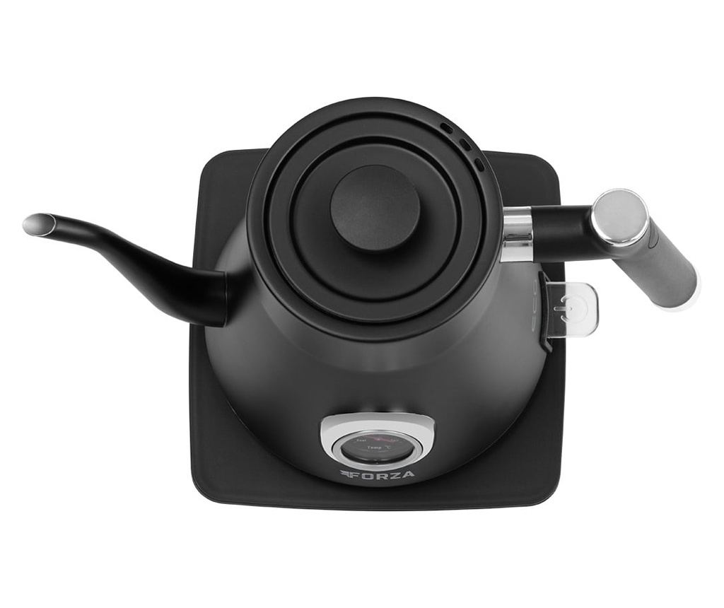 Fierbator electric ECG Forza 5000 Pour over Nero, 1200 W, 0.8 litri, otel inoxidabil, negru mat - 2