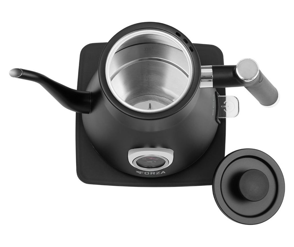 Fierbator electric ECG Forza 5000 Pour over Nero, 1200 W, 0.8 litri, otel inoxidabil, negru mat - 3