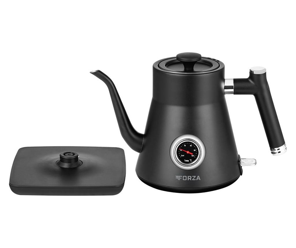 Fierbator electric ECG Forza 5000 Pour over Nero, 1200 W, 0.8 litri, otel inoxidabil, negru mat - 5