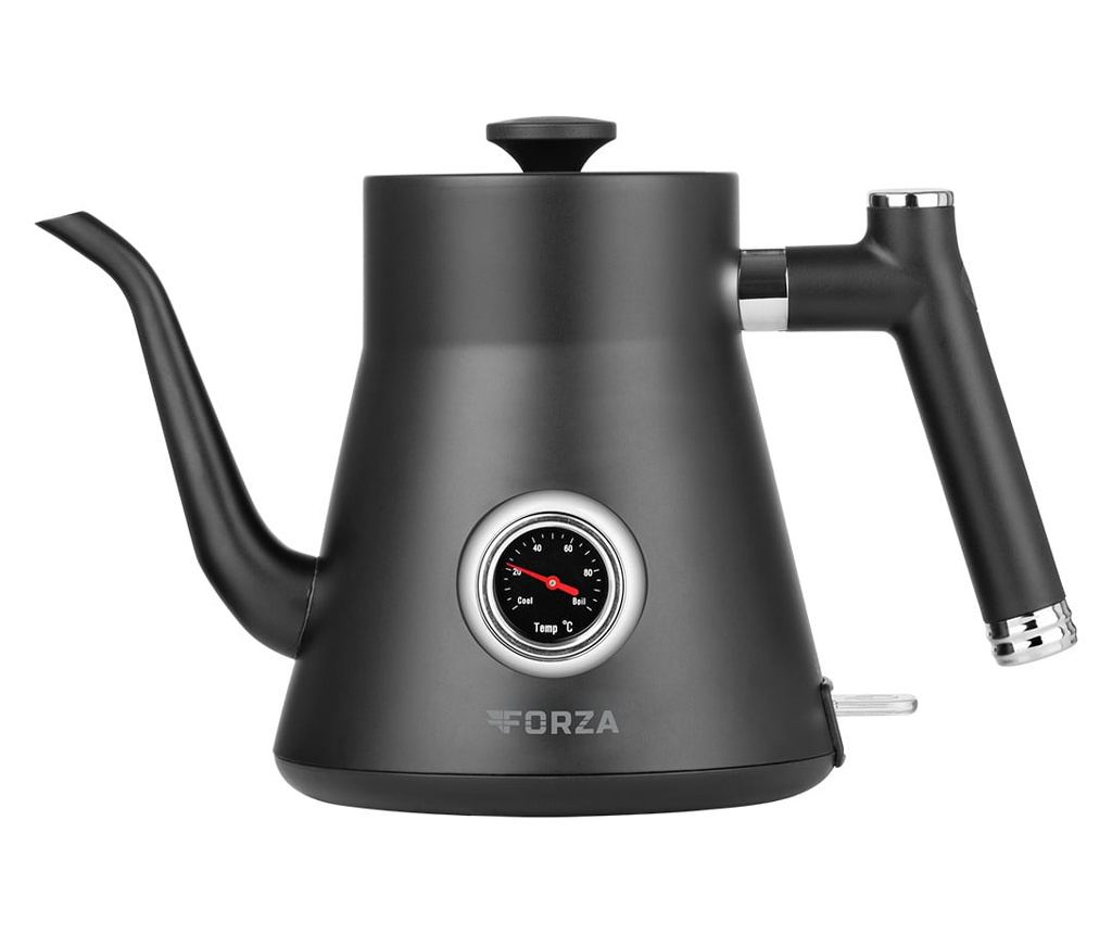 Fierbator electric ECG Forza 5000 Pour over Nero, 1200 W, 0.8 litri, otel inoxidabil, negru mat - 6