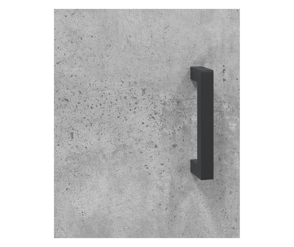 Ormar visok, sivi beton, 34,5x34x180 cm, obrađeno drvo - 10