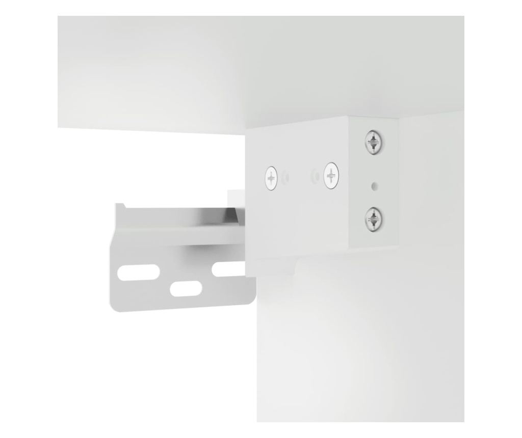 Visoki ormar, bijeli, 69,5x34x180 cm, kompozitno drvo - 9