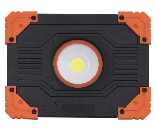 Reflector portabil cu LED, 10 W, alb rece, ABS