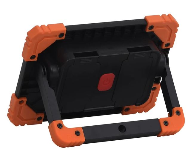 Reflector portabil cu LED, 10 W, alb rece, ABS
