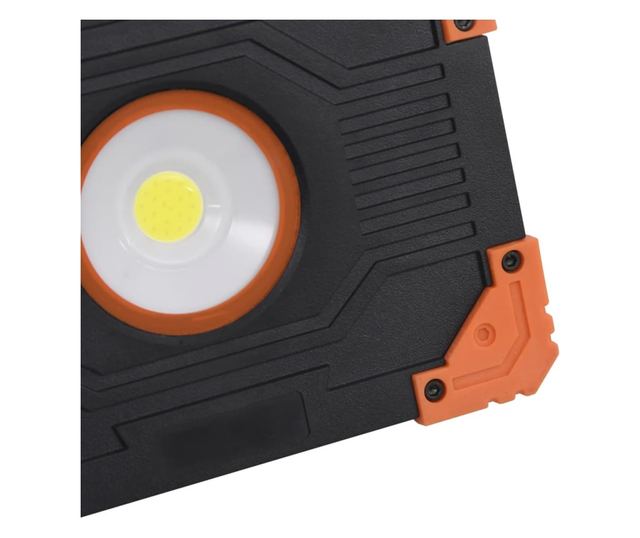Reflector portabil cu LED, 10 W, alb rece, ABS