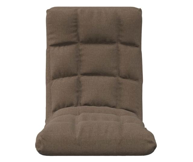 Sklopiva podna stolica, siva taupe, tekstilni materijal