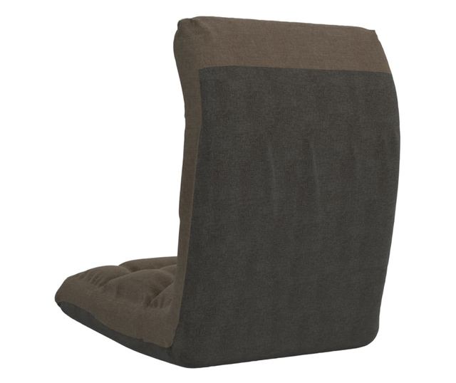 Sklopiva podna stolica, siva taupe, tekstilni materijal