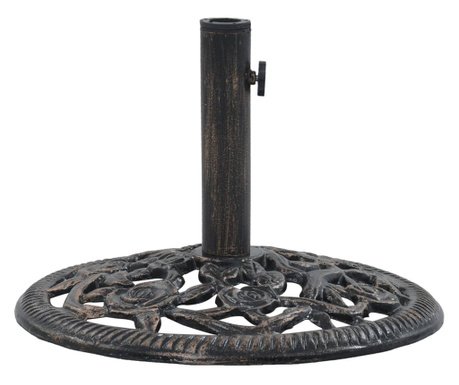 Bază de umbrelă, bronz, 12 kg, 48 cm, fontă