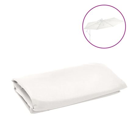 Ανταλλακτικό Κάλυμμα για Ομπρέλα, Αμμώδες Λευκό, 350 εκ.