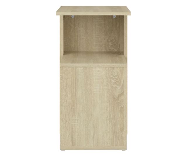 Странична маса, дъб Сонома, 36х30х56 см, ПДЧ