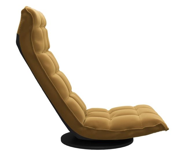 Podesni stolac, crn, baršunasti