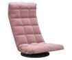 Podesivi stolić, ružičasti, baršunasti