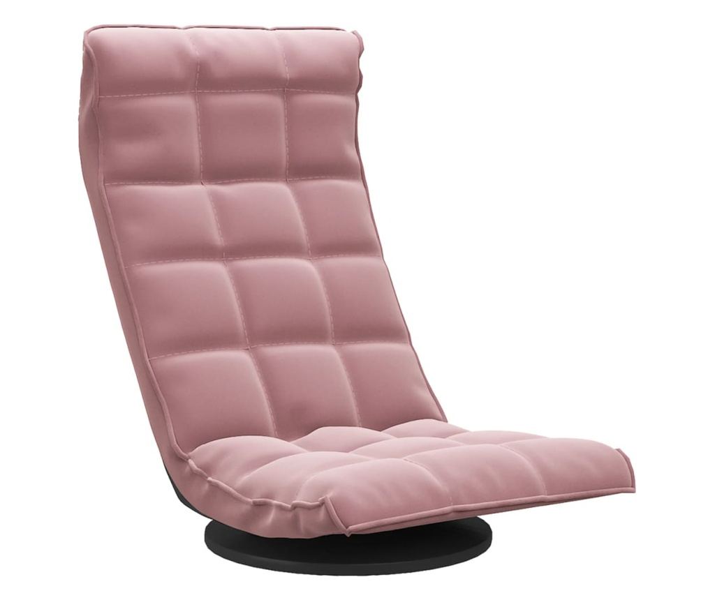 Podesivi stolić, ružičasti, baršunasti - 2