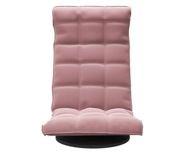 Podesivi stolić, ružičasti, baršunasti