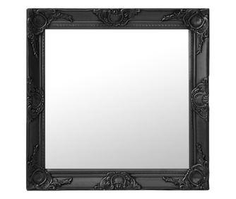 Barokk stlus fekete fali tkr, 60 x 60 cm