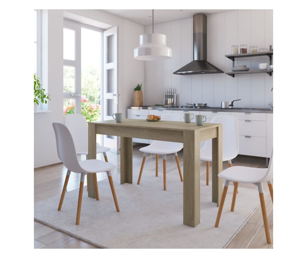 Kuhinjski stol, hrast Sonoma, 120 x 60 x 76 cm, iverica