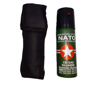 IdeallStore® biber sprej, Military Defense, raspršivač, samoobrana, 60 ml, zelena