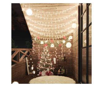 Svjetleća girlanda, 400 LED-ica, toplo bijelo, 8 funkcija, 40 m