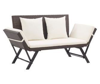 Kertpad, prnkkal, barna, 176 cm, polirattan
