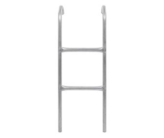 Žebřík na trampolínu se 2 stupni, stříbrný, 102,6 cm, ocel