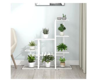 Stalak za cvijeće, 94,5x25x88 cm, bijeli, metal