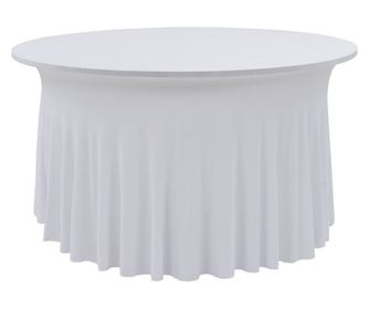 Huse elastice masă lungi, 2 buc., alb, 150 x 74 cm