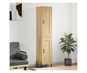 Dulap înalt, stejar sonoma, 34,5x34x180 cm, lemn prelucrat