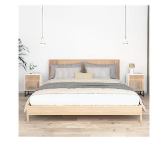 Dulapuri noptieră, 2 buc., alb, 40x30x55,5 cm, lemn prelucrat