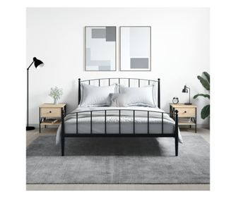 Nočni omarici, 2 kosa, sonoma hrast, 40x42x45 cm, iverna plošča