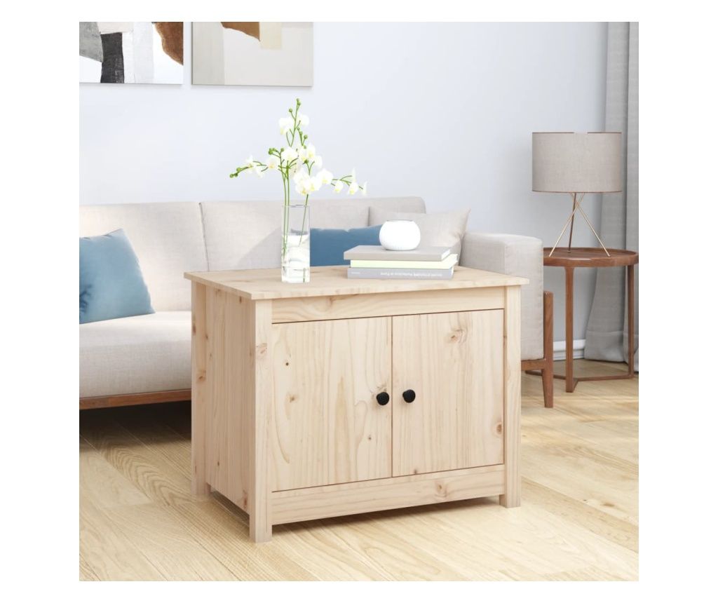 Coffee table, 71x49x55 cm, solid pine wood