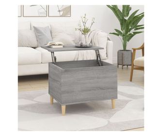 Măsuță de cafea, gri sonoma, 60x44,5x45 cm, lemn prelucrat